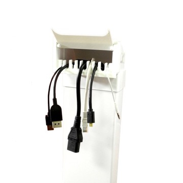 Кабель-канал скрытого монтажа 110х55 мм с накладной концевой заделкой