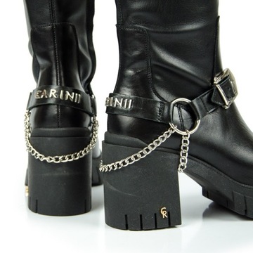 CARINII B8574 CLASSIC TRAPERS, ЧЕРНАЯ КОЖА 39