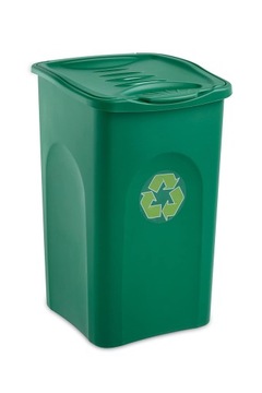 Kosz kubeł ogrodowy na śmieci odpady Begreen, 50 l, zielony Stefanplast