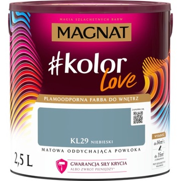 Plamoodporna farba MAGNAT kolorlove KL29 niebieski 2,5l