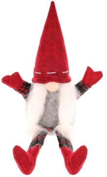 РОЖДЕСТВЕНСКИЙ УКРАШЕНИЕ ФИГУРКА СИДЯЩИЙ СЛОН, ДЕКОРАТИВНЫЙ ГНОМ 20+10СМ