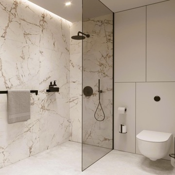 ПОДВЕСНАЯ СТАЛЬНАЯ ПОЛОЧКА ДЛЯ ДУША, ЧЕРНАЯ ВАННАЯ 20 СМ + БЕСПЛАТНАЯ БУТЫЛКА