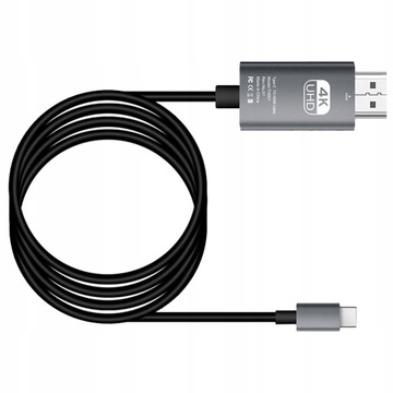 KABEL HDMI USB-C TYP C KABEL ADAPER 4K 30HZCZARN