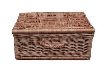 Walizka wiklinowa 27 cm kuferek organizer zamykana