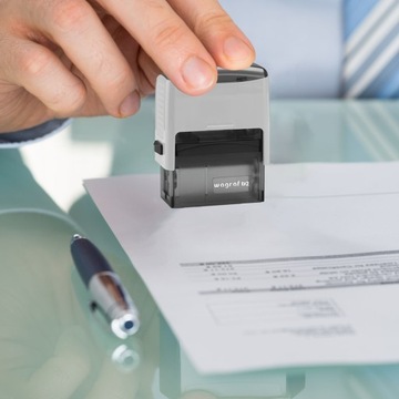 WAGRAF B2s ШТАМП ДЛЯ 4 СТРОК НАЗВАНИЕ КОМПАНИИ ОФИСНЫЙ ДИЗАЙН + ЛАСТИК