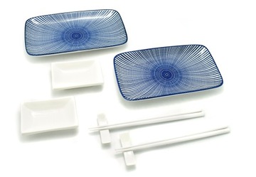 Komplet do sushi na 2 osoby Tokusa Blue [6700623]