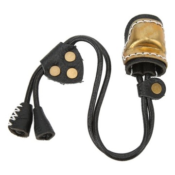 Кольцо для защиты большого пальца из латуни и кожи для стрельбы из лука