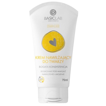 BasicLab krem nawilżający do twarzy bogata 75 ml