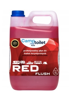 ЖИДКОСТЬ ДЛЯ ТУРИСТИЧЕСКОГО ТУАЛЕТА CAMPTOILET 5Л RED FLUSH + ТУАЛЕТНАЯ БУМАГА 24 РОЛИКА