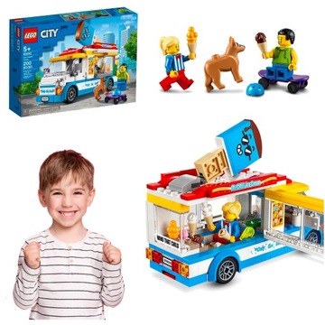 LEGO CITY FURGONETKA SAMOCHÓD Z LODAMI KAMPER 3w1
