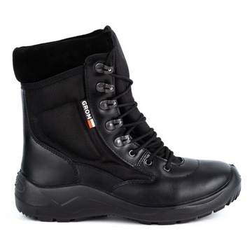 Buty męskie skórzane militarne GROM 1138 czarne 41