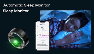 Pierścionek obrączka smartring damski monitor snu puls natlenienie HR stres