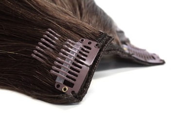 CLIP IN WŁOSY NATURALNE TRESKA DOPINKA 40 CM #1
