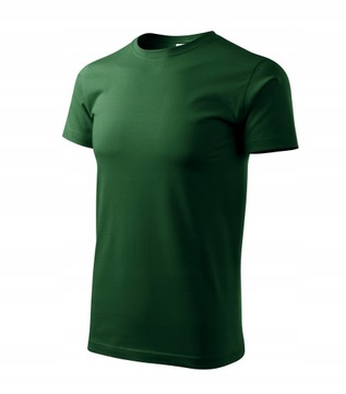 koszulka męska LUX 4XL zielona ciemna krótki rękaw