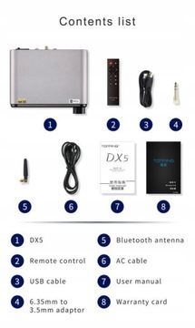 ЦАП/усилитель Topping DX5 Bluetooth