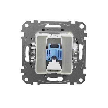 Компьютерная розетка Sedna Design RJ45, серебристая