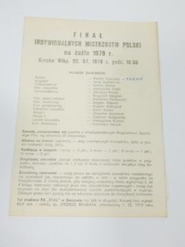 FINAŁ IMP STAL GORZÓW 1979