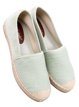 Buty Damskie Espadryle Płócienne HAYDON Zielone 37