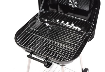 САДОВЫЙ ГРИЛЬ С КРЫШКОЙ И КОЛЕСАМИ BBQ 40X45CM САДОВЫЙ ГРИЛЬ УГОЛЬНЫЙ ГРИЛЬ