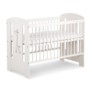 KLUPŚ SAFARI ЖИРАФ ДЕТСКАЯ кроватка 120X60 БЕЛЫЙ