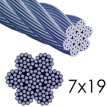 1,5mm 7x19 LINA STALOWA LINKA NIERDZEWNA A4