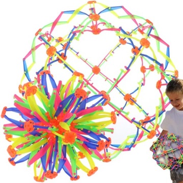 PIŁKA SFERYCZNA MAGICZNA ROSNĄCA ROZKŁADANA KULA ZABAWKA KREATYWNA GRA DUŻA