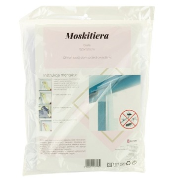 МОСКИТНАЯ СЕТКА ОТ ОКОННЫХ НАСЕКОМЫХ 150х150 + БЕЛАЯ ВЕЛКРО ПРОТИВ КОМАРНЫХ ФИС
