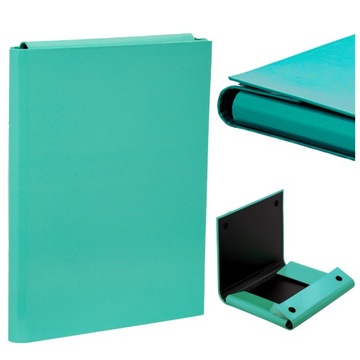 Teczka na Dokumenty A4 Biurowa Skrzydłowa na RZEPY Usztywniana KOLOR 1 szt.