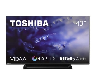 Telewizor LED Toshiba 43LV3E63DG 43'' Full HD HDR Smart TV VIDAA JEDNA NOGA