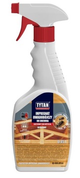Impregnat Owadobójczy do Drewna Tytan Professional 0,45l Bezbarwny Spray