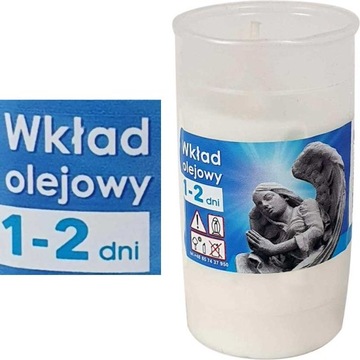 WKŁAD OLEJOWY DO ZNICZY 9cm