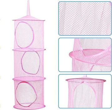 Складная подвесная сетчатая корзина, набор из 3 шт.