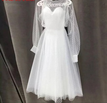 Гражданское свадебное платье Поправины