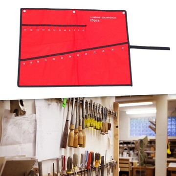 Сумка для ключей. Простота в использовании. Прочный сворачивающийся органайзер для сумок для инструментов. 25 карманов