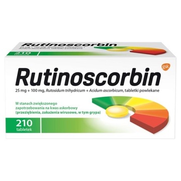 Rutinoscorbin 210 tabletek powlekanych