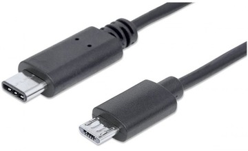 Kabel USB 2.0 Typ-C / Micro-USB 1m 60W 3A M/M