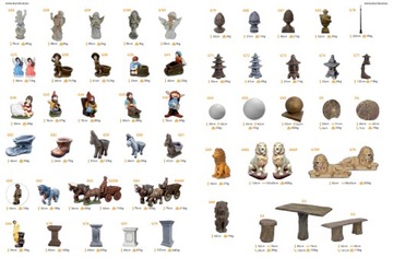 Садовая фигура тыквы, бетонная фигура, декоративная садовая фигура