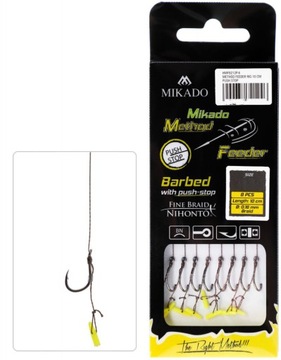 Mikado przypon z haczykiem nr. 6 push stop