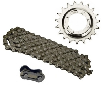 Napęd Shimano NEXUS Sram S7 zębatka + łańcuch KMC spinka