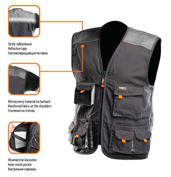 Рабочий жилет NEO 81-260-XXL/58