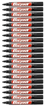 MARKER PERMANENTNY okrągły Kamet GIGANT CZARNY x20