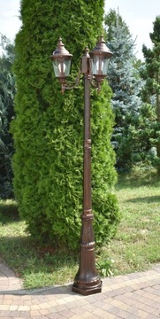 Садовый фонарь КОРИЧНЕВЫЙ/МЕДНЫЙ БАРБАДОС 3F Новинка!