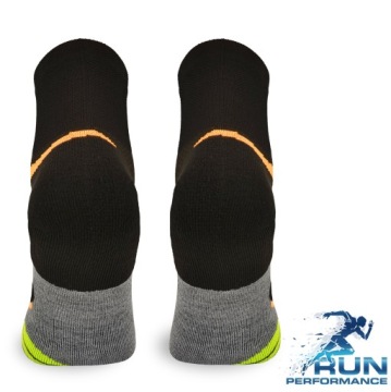 Носки для бега RUN4 – Coolmax – черно-оранжевые