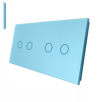 LIVOLO PANEL SZKLANY DO WŁĄCZNIKA DOTYKOWEGO 2+2 N