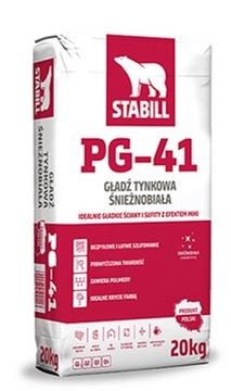 GŁADŹ TYNKOWA BIAŁA STABILL 20KG