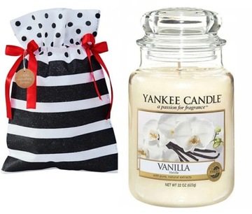 YANKEE CANDLE ŚWIECA ZAPACHOWA WANILIA NA PREZENT