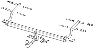 NOVÝ ZAŘÍZENÍ(HÁK) TÁŽNÝ DO DACIA LODGY MINIVAN 5 DRZ. 06.2012-02.2022 WESTFALIA