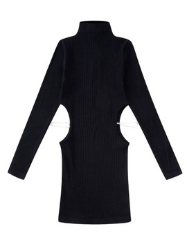 Sungtin Sexy Long Sleeve Knitted Dress for Women H