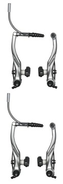 SHIMANO HAMULCE V-BRAKE ALIVIO BR-T4000 KOMPLET HAMULEC SREBRNY