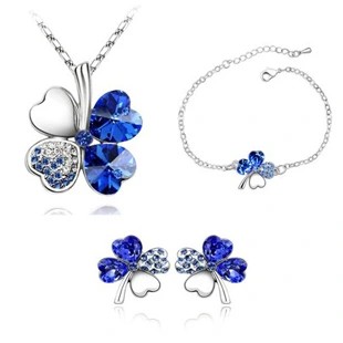 KONICZYNKA srebrny komplet kr Swarovski